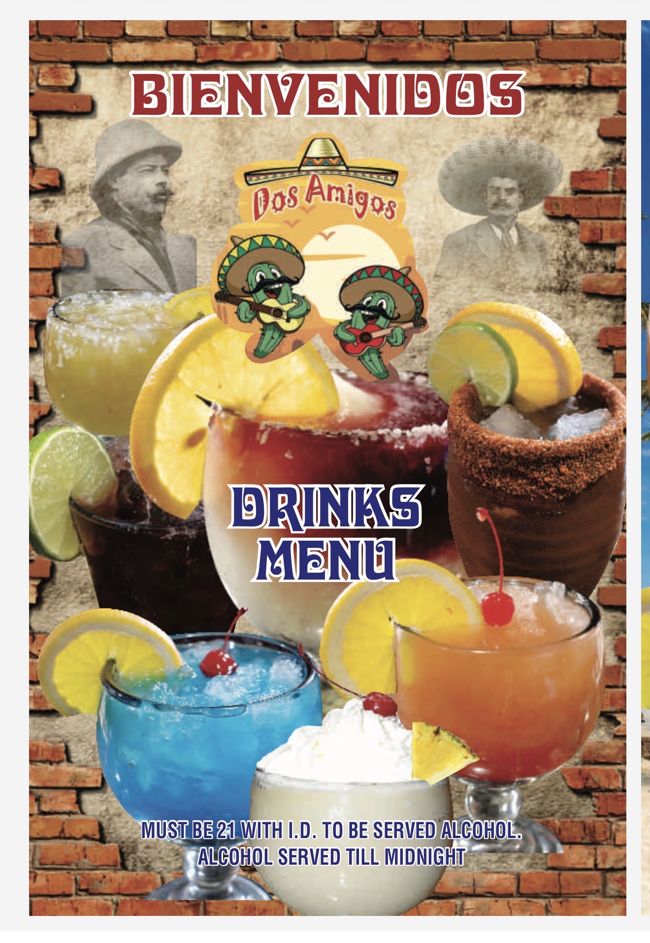 Drinks Menu